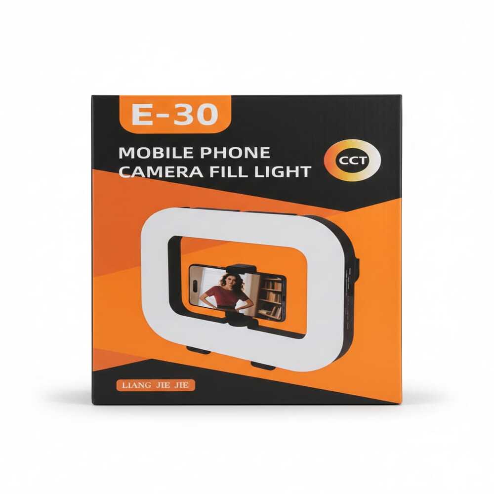 ARO DE LUZ LED E-30 PRO PARA CELULAR ILUMINACIÓN CCT - 1