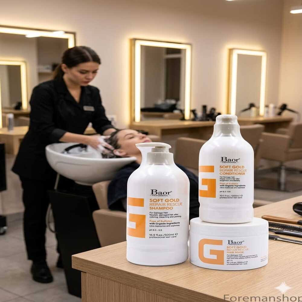 KIT REPARACIÓN INTENSIVA SOFT GOLD – SHAMPOO500ML + ACONDICIONADOR300ML + MASCARILLA300ML - 5