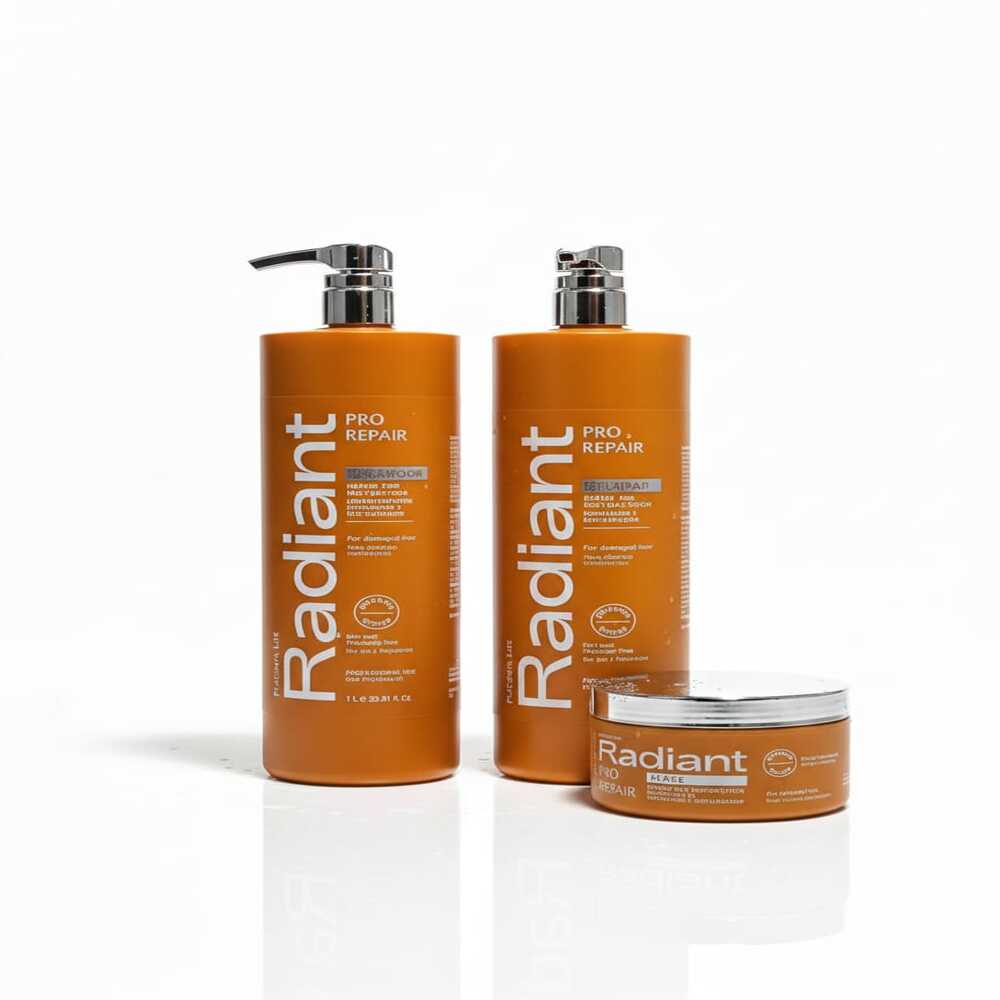 RADIANT PRO REPAIR SHAMPOO 1 LT + ACONDICIONADOR+ MASCARILLA 350GR - 1
