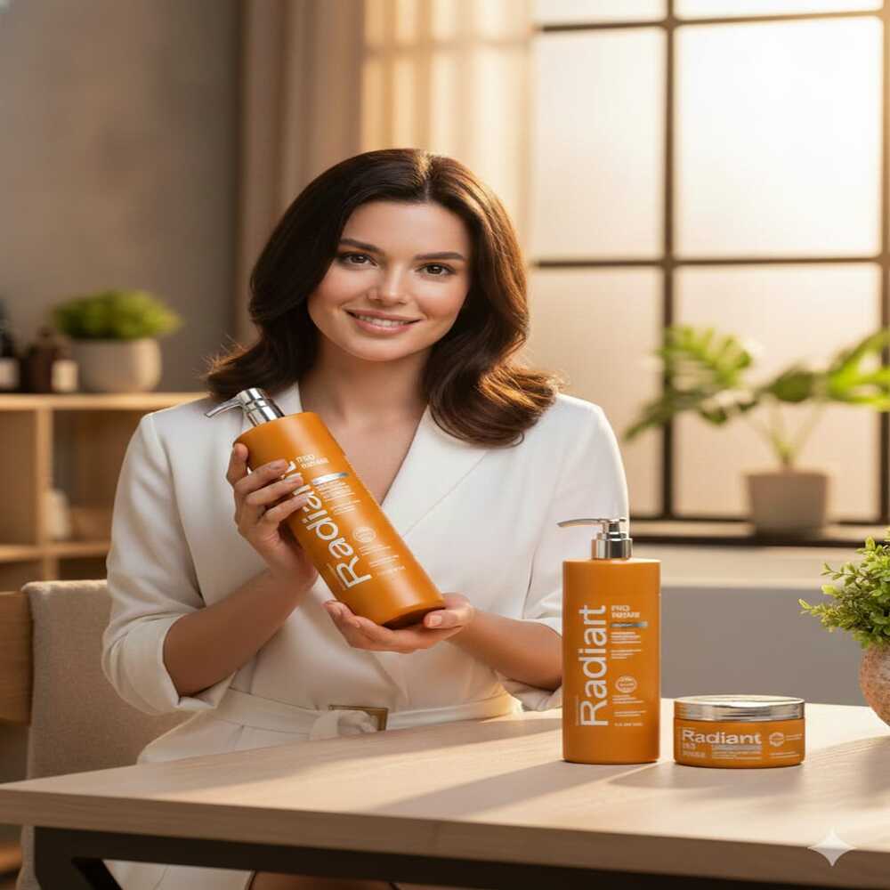 RADIANT PRO REPAIR SHAMPOO 1 LT + ACONDICIONADOR+ MASCARILLA 350GR - 2