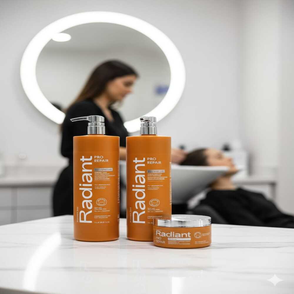 RADIANT PRO REPAIR SHAMPOO 1 LT + ACONDICIONADOR+ MASCARILLA 350GR - 3