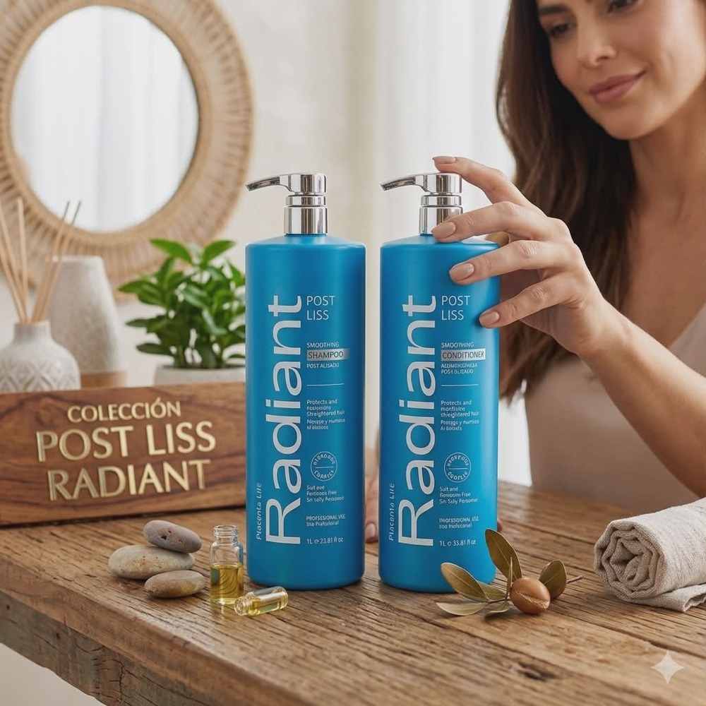 SHAMPOO RADIANT POST LISS + ACONDICIONADOR 1LT - 2