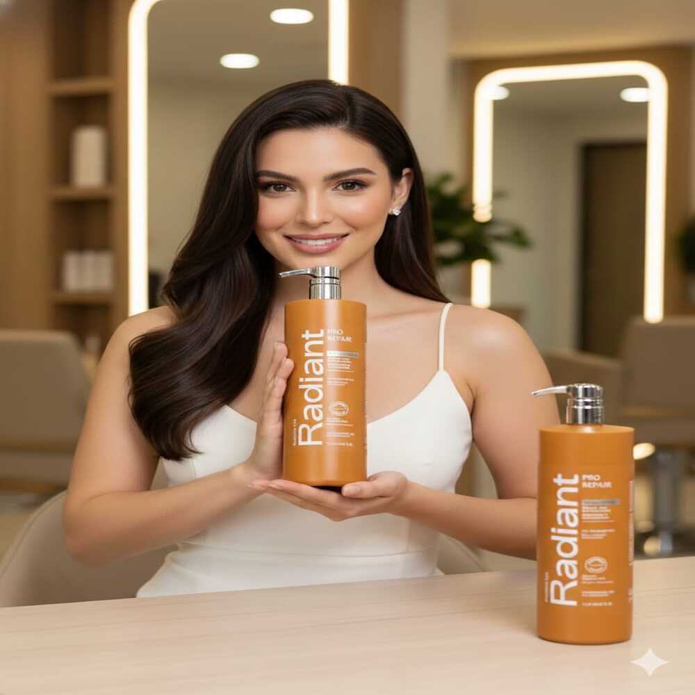 RADIANT PRO REPAIR SHAMPOO 1 LT + ACONDICIONADOR - 2