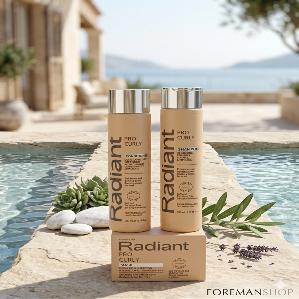 KIT RADIANT PRO CURLY SHAMPOO 300ML + ACONDICIONADOR + MASCARILLA 350GR - 3