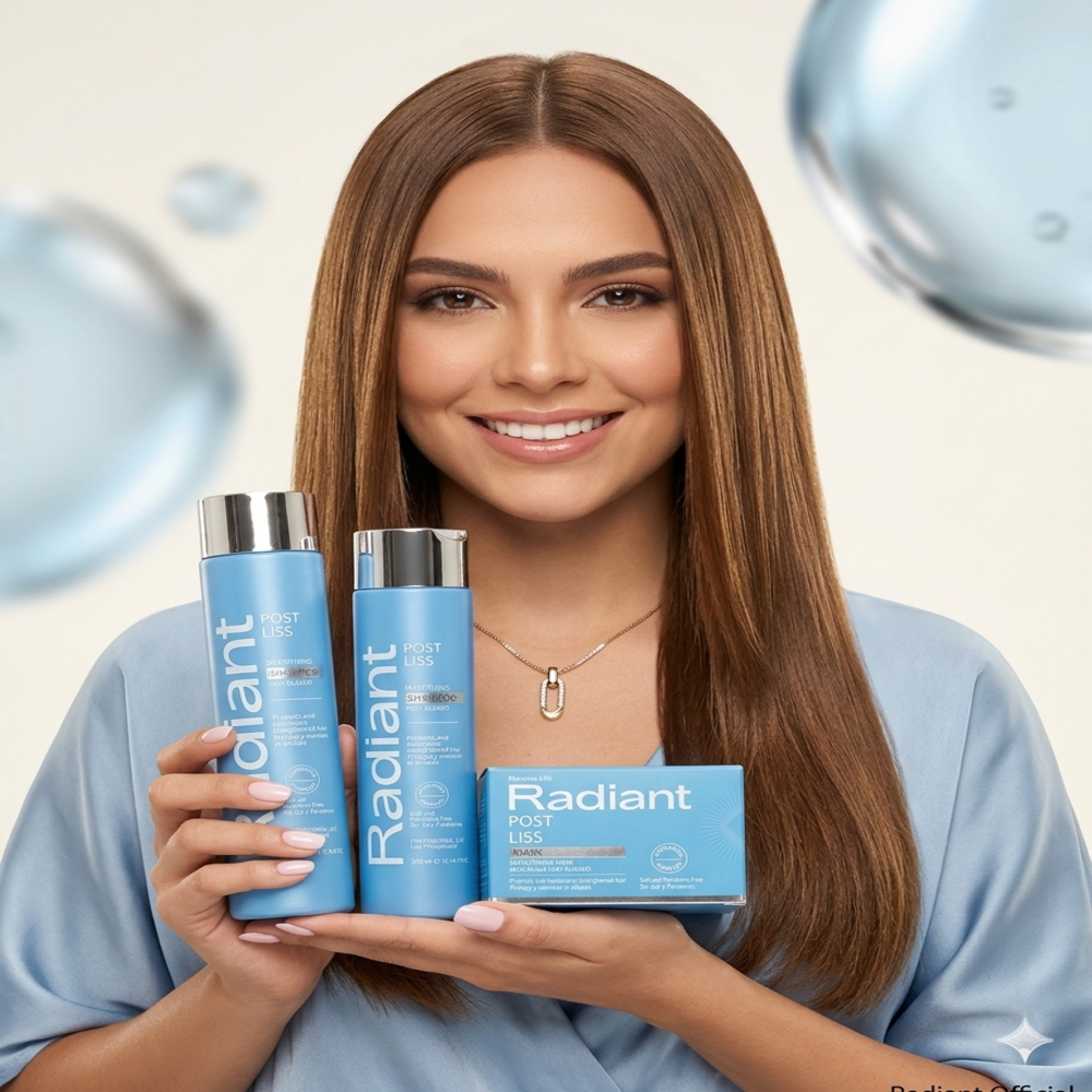 KIT RADIANT POST LISS SHAMPOO 300ML + ACONDICIONADOR + MASCARILLA 350GR - 2