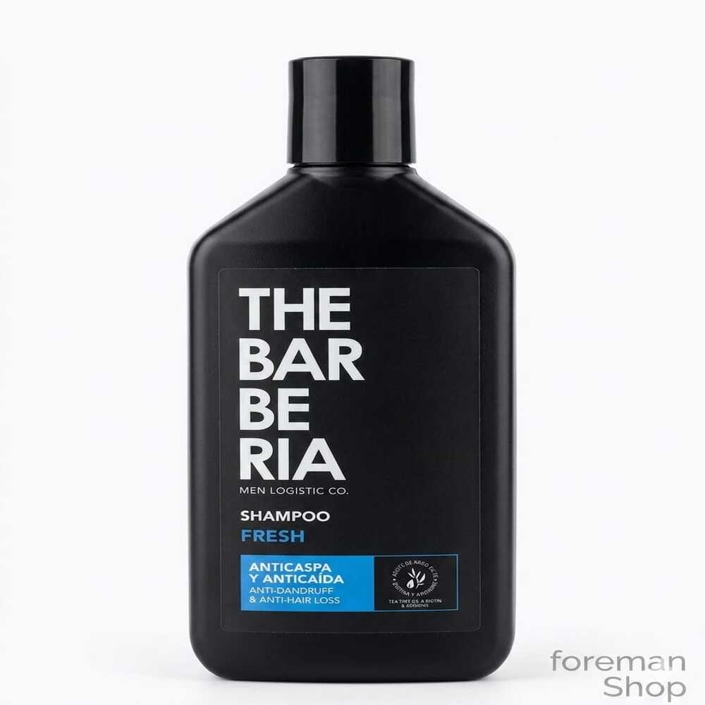 THE BARBERIA FRESH DOBLE ACCIÓN ANTICASPA Y ANTICAÍDA 300ML - 1