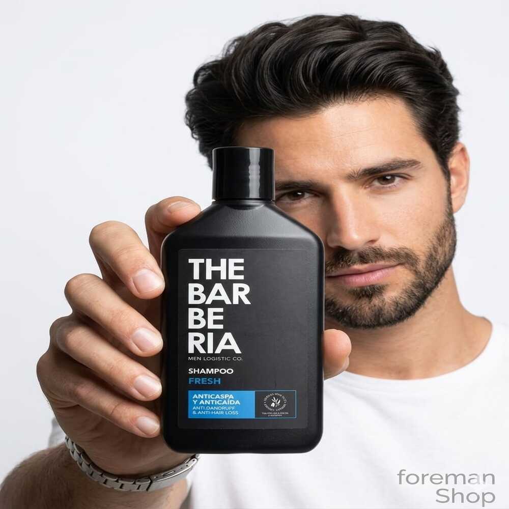THE BARBERIA FRESH DOBLE ACCIÓN ANTICASPA Y ANTICAÍDA 300ML - 2