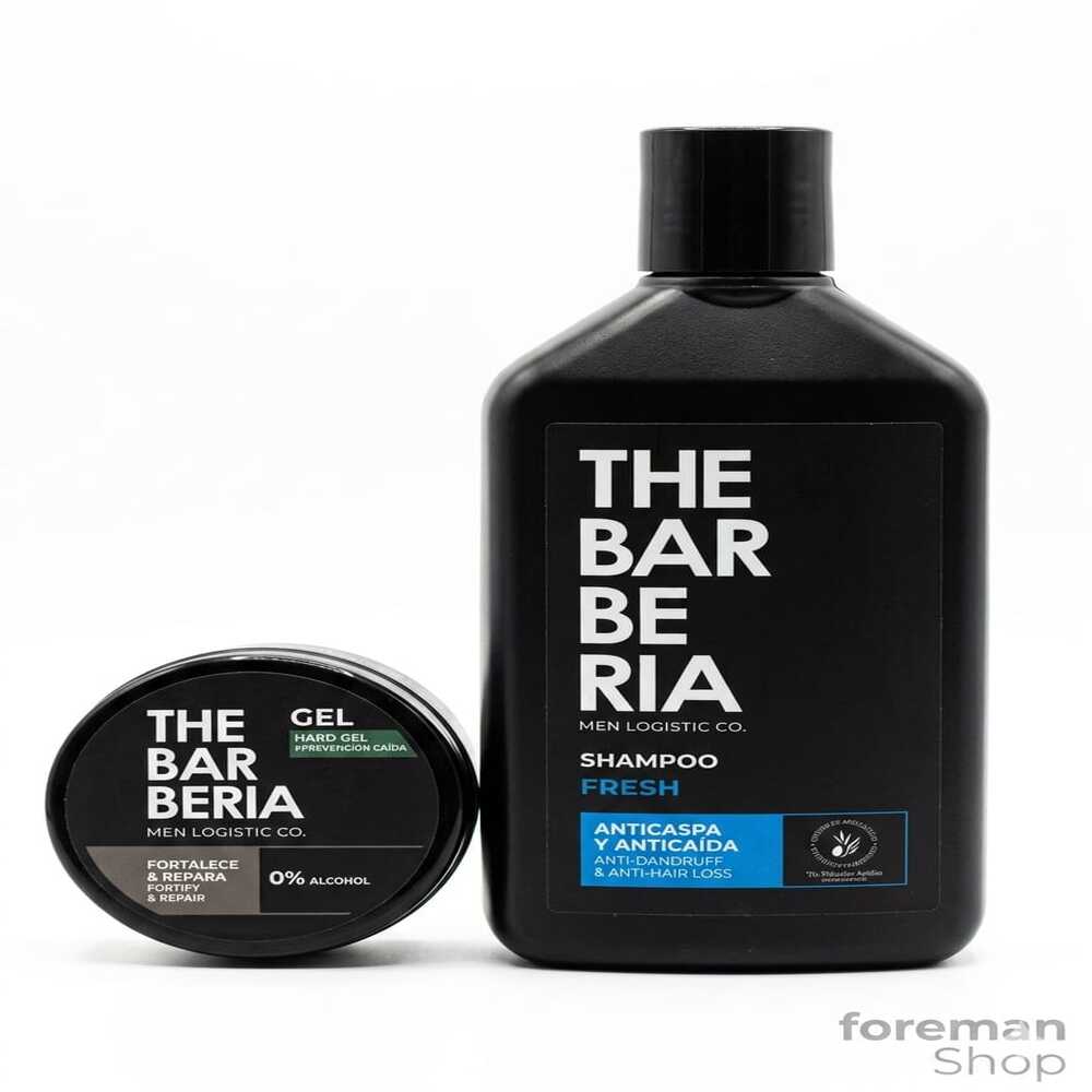 THE BARBERIA SHAMPOO ANTICASPAANTICAIDA + GEL REPARADOR ANTICAIDA - 1