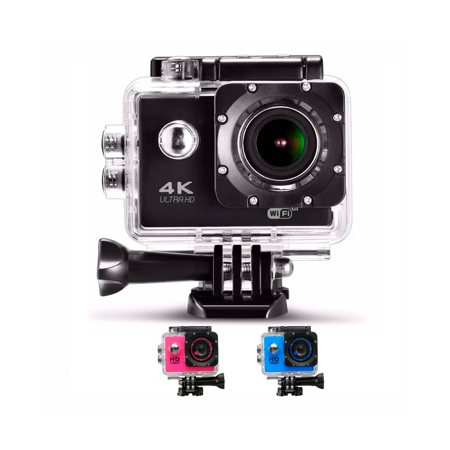 CÁMARA DEPORTIVA ACUÁTICA BAIHUO MY-7142 TIPO GOPRO 4K ULTRA HD - 1