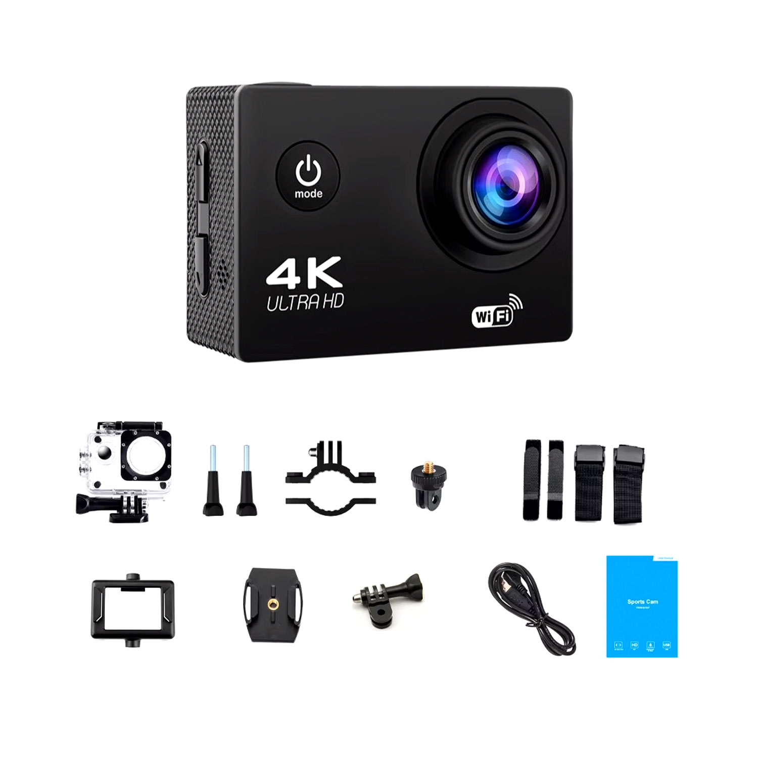 CÁMARA DEPORTIVA ACUÁTICA BAIHUO MY-7142 TIPO GOPRO 4K ULTRA HD - 2