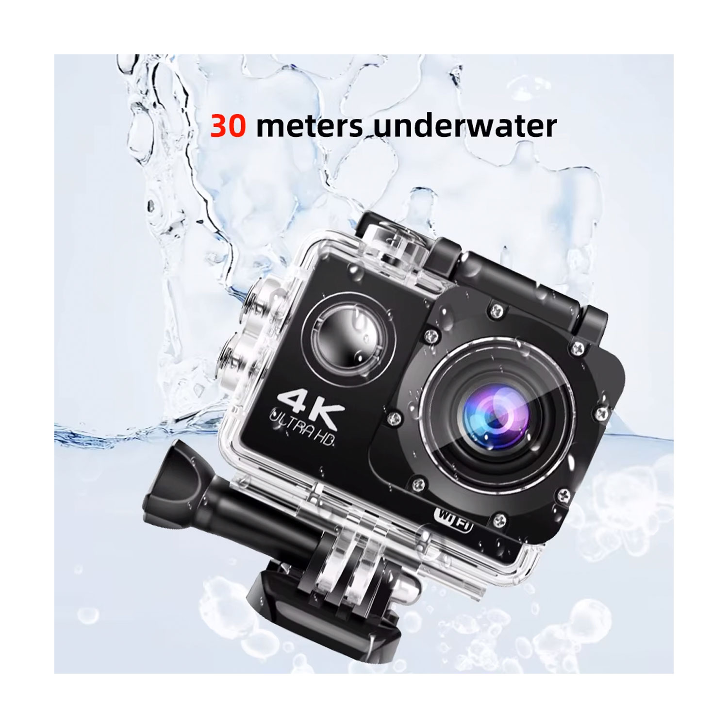 CÁMARA DEPORTIVA ACUÁTICA BAIHUO MY-7142 TIPO GOPRO 4K ULTRA HD - 4
