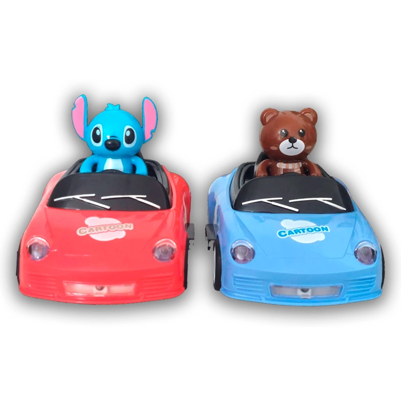 JUGUETE SET DE CARROS CHOCONES STITCH Y OSO CON CONTROL REMOTO - 2