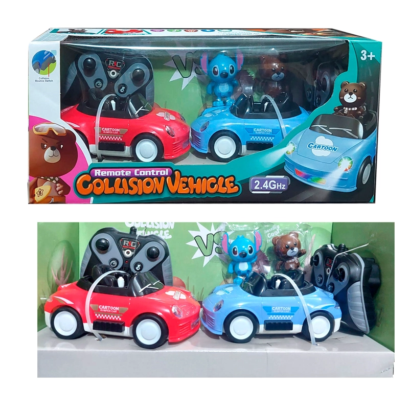 JUGUETE SET DE CARROS CHOCONES STITCH Y OSO CON CONTROL REMOTO - 4