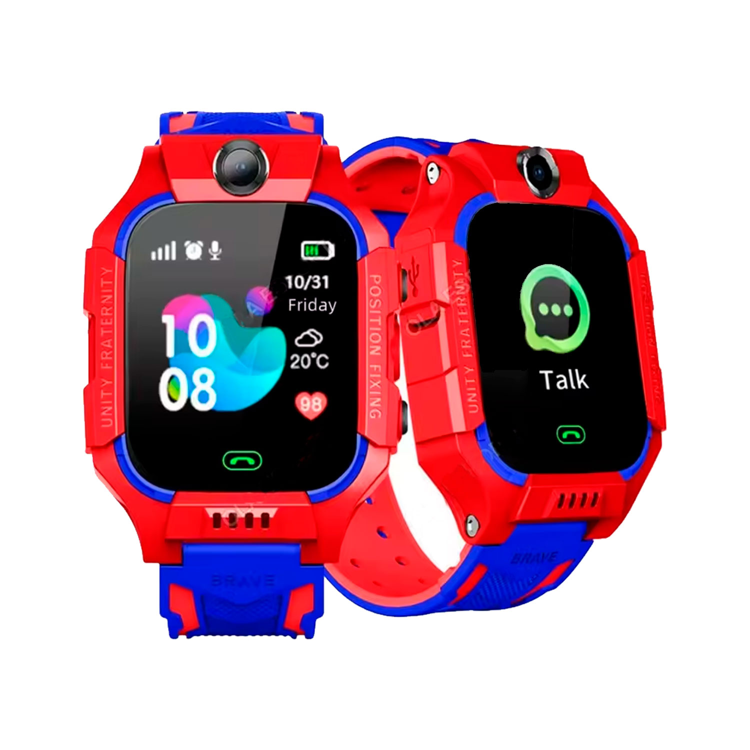 SMARTWATCH PARA NIÑOS Q19 CON GPS BOTÓN SOS Y CÁMARA ROJO - 2