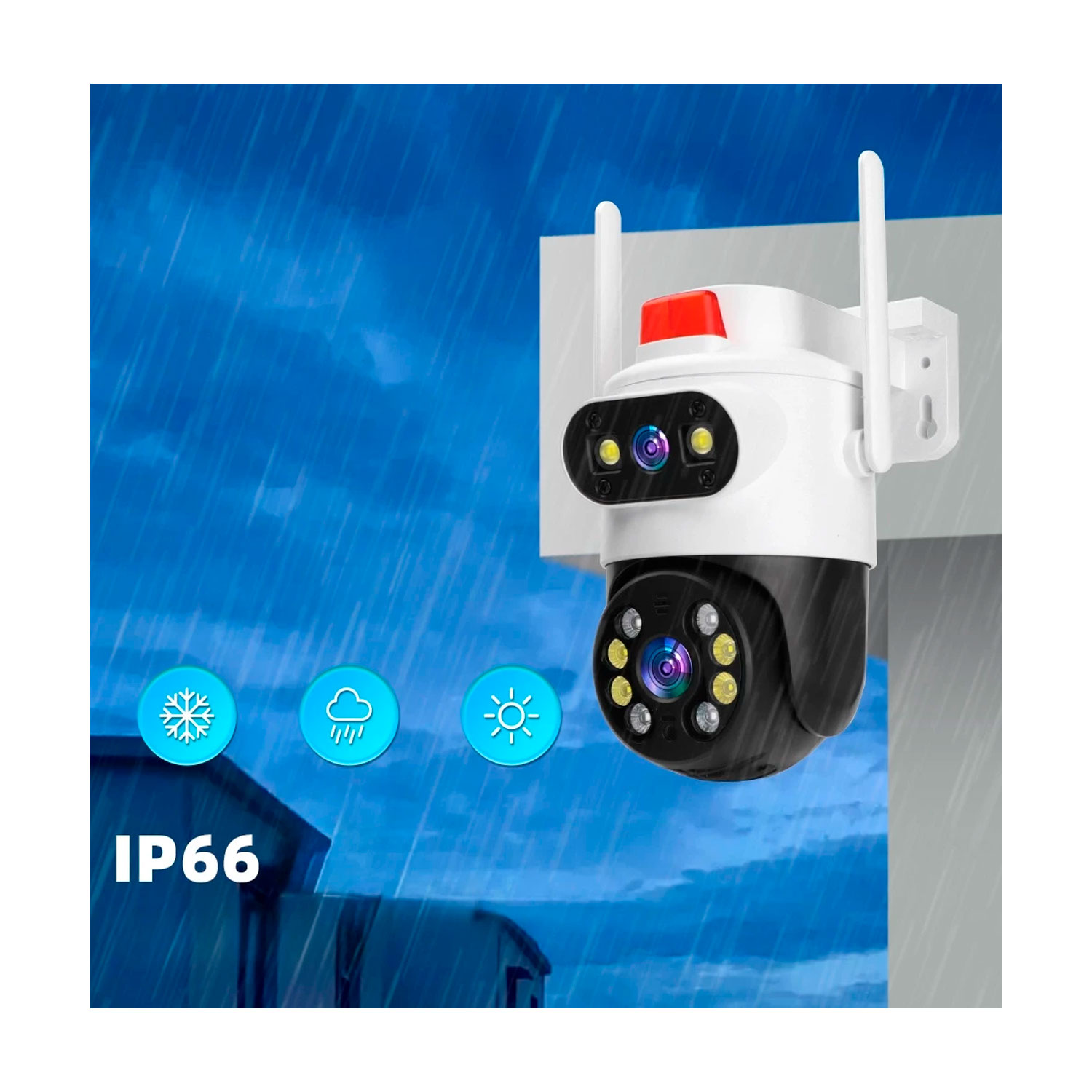 CÁMARA DE SEGURIDAD LANTUN A28 PRO DOBLE LENTE FULL HD CON MICROSD 128GB - 3