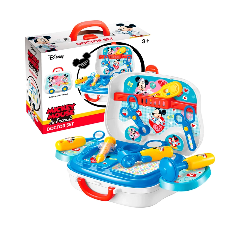 SET DOCTORA MINNIE Y MICKEY MOUSE 2EN1 LONCHERA CON RUEDAS - 3