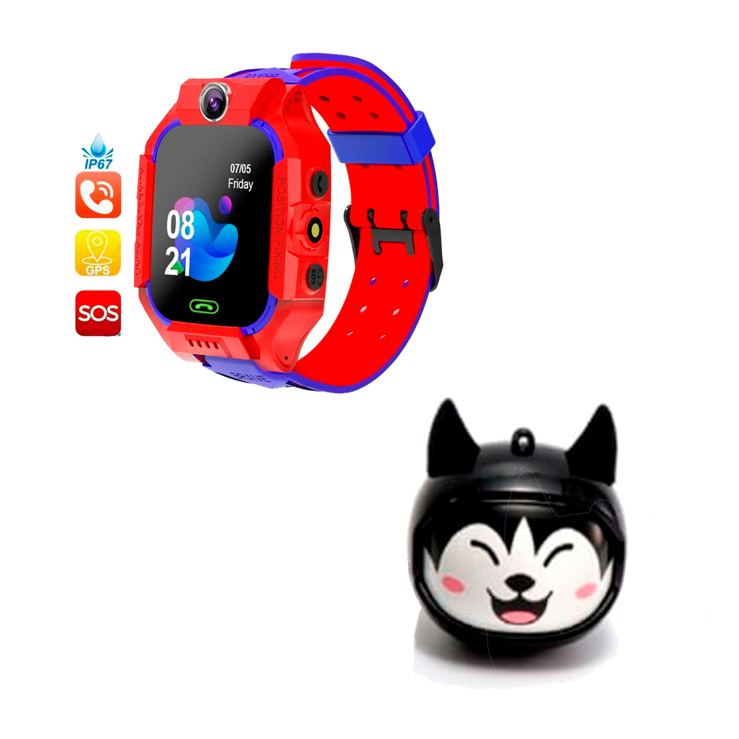 SMARTWATCH Q19 CON GPS, CHIP Y CÁMARA MÁS AUDÍFONOS EWTTO HUSKY - 1