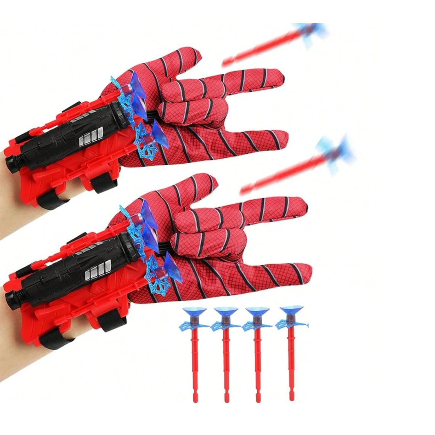 GUANTE LANZADOR TELARAÑA SPIDERMAN 2 PCS JUGUETE - 1