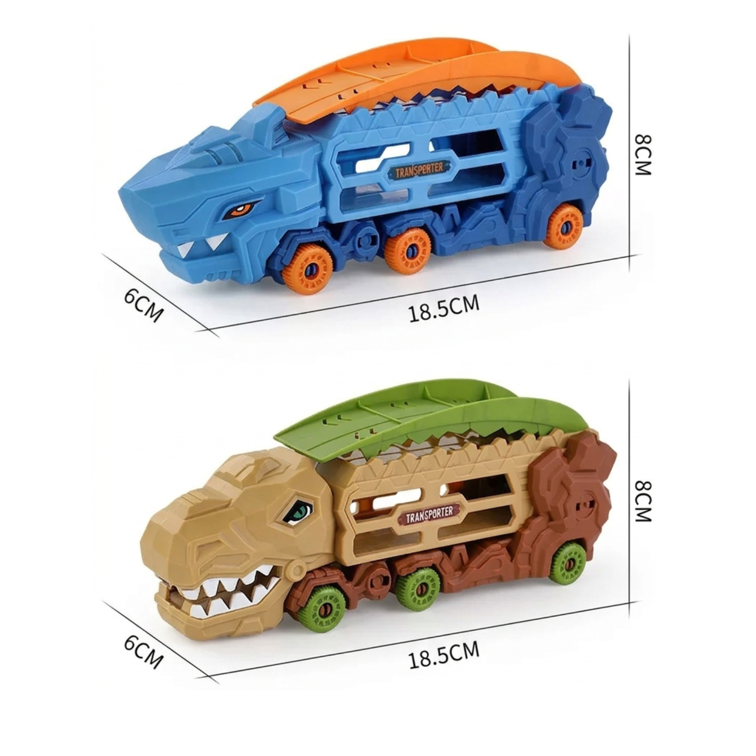 JUGUETE PISTA DINOSAURIO 2EN1 TRANSFORMABLE CON AUTOS - 2