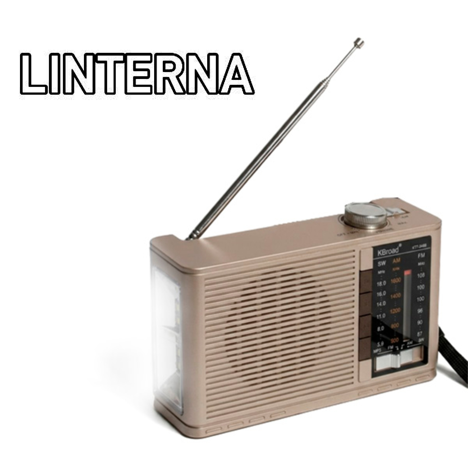 RADIO KTF-2468 PORTÁTIL PANEL SOLAR LINTERNA BLUETOOTH MULTIBANDA - 6