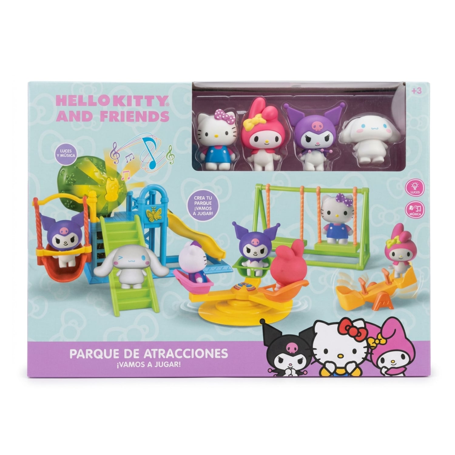 JUGUETE PARQUE DE DIVERSIONES HELLO KITTY MUSICAL CON LUCES - 8