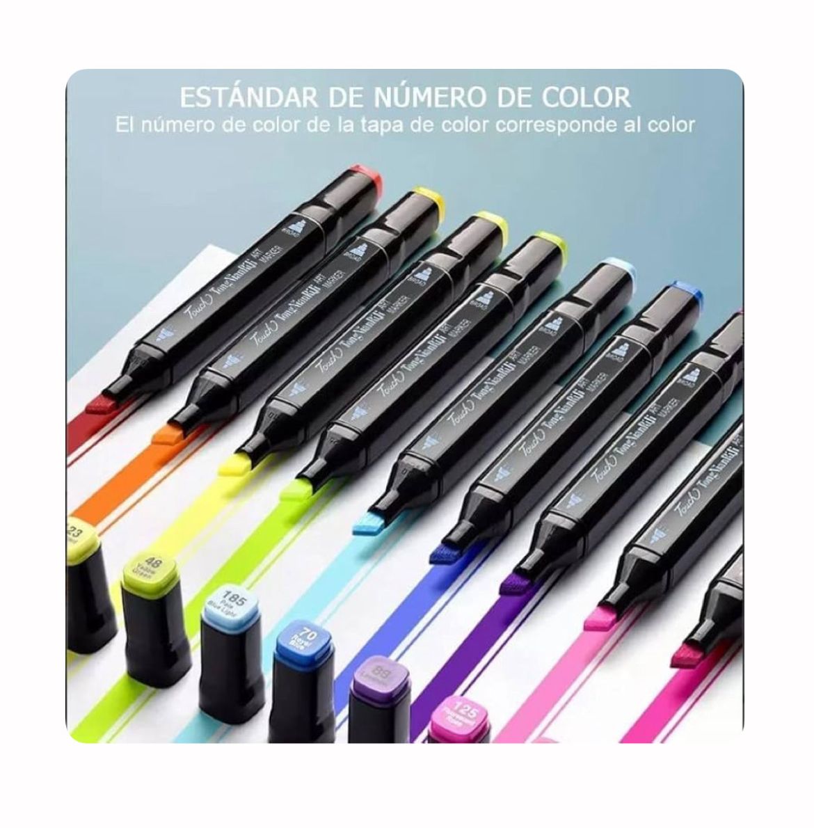 SET DE 262 DE PLUMONES TOUCH DOBLE PUNTA - 3