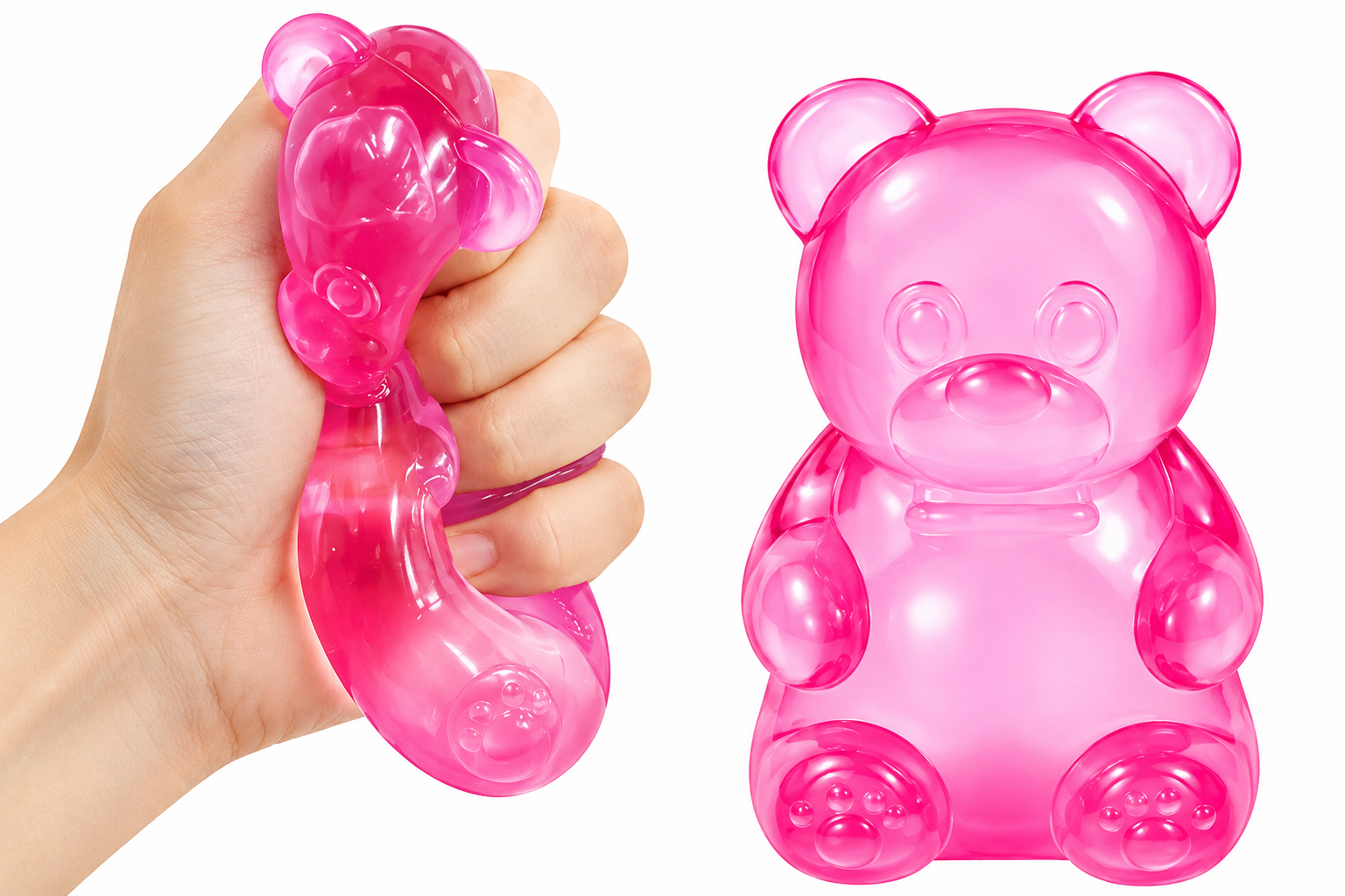 SQUISHY OSO ANTIESTRÉS SOFT BEAR - TIPO NEE DOH JUGUETE SENSORIAL SUAVE Y ELÁSTICO - 3
