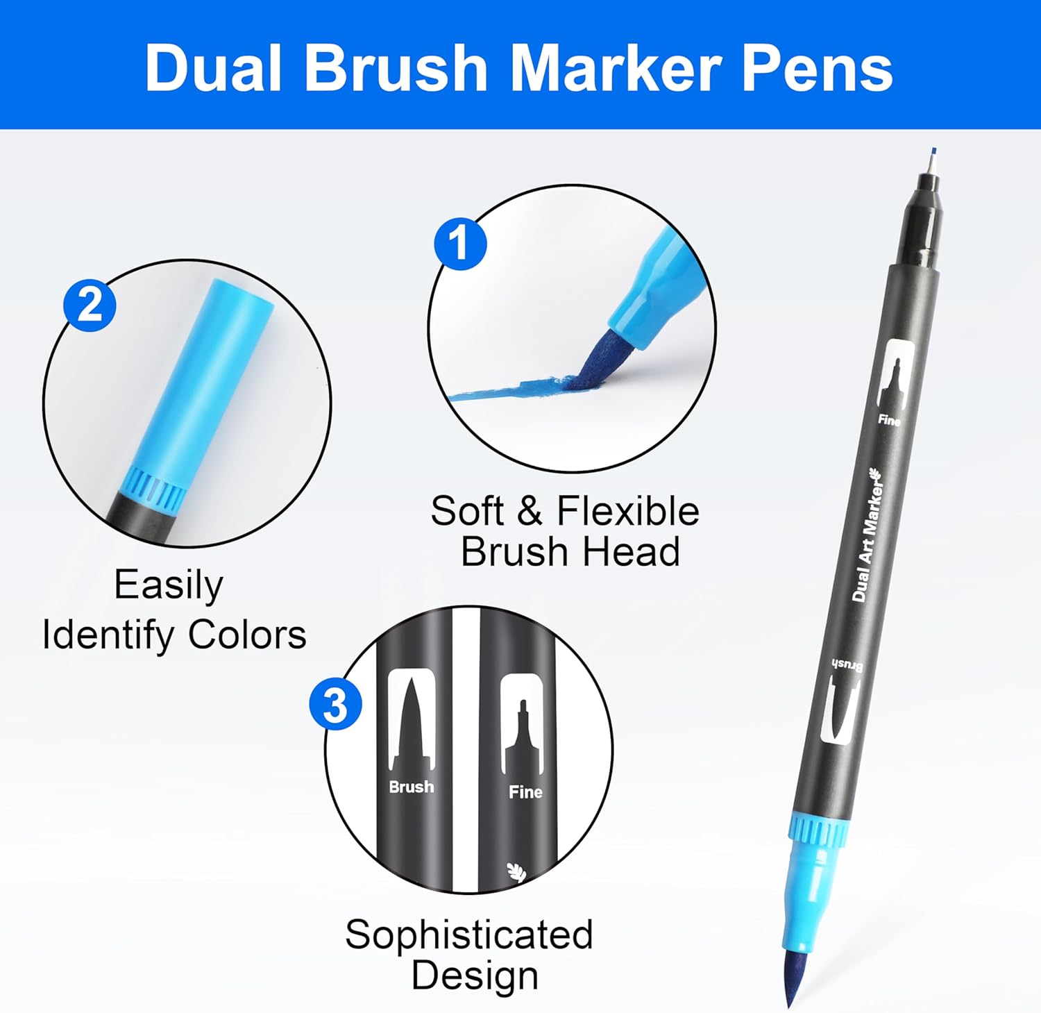 PLUMONES DUAL BRUSH PUNTA
PINCEL 120 COLORES CON ESTUCHE + LIBRO PARA COLOREAR COCOWYO COMFY DAYS - 2