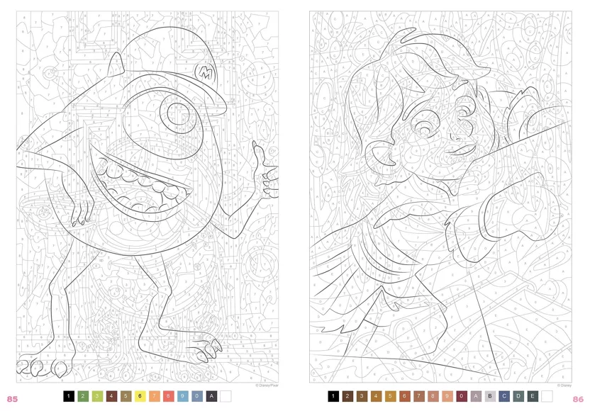 PLUMONES ACRÍLICOS X 60+ LIBRO DISNEY PARA COLOREAR POR NÚMEROS /  60 COLORES + LIBRO DISNEY - 6
