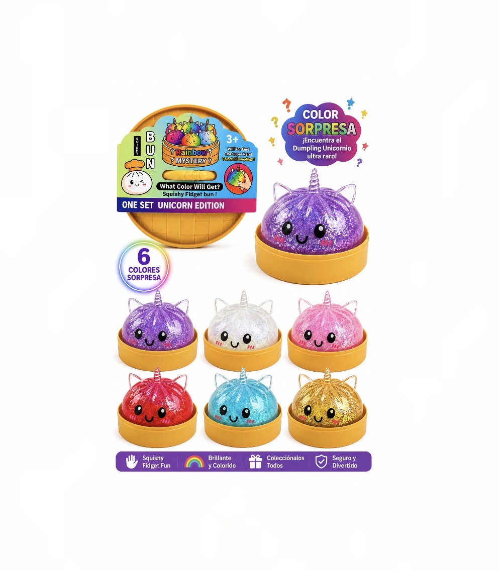 SQUISHY DUMPLING UNICORNIO SORPRESA MISTERY DUMPLING GRANDE - 3
