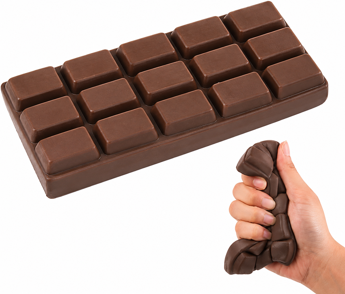 SQUISHY BARRA DE CHOCOLATE GRANDE CON AROMA CHOCOLATE - 1