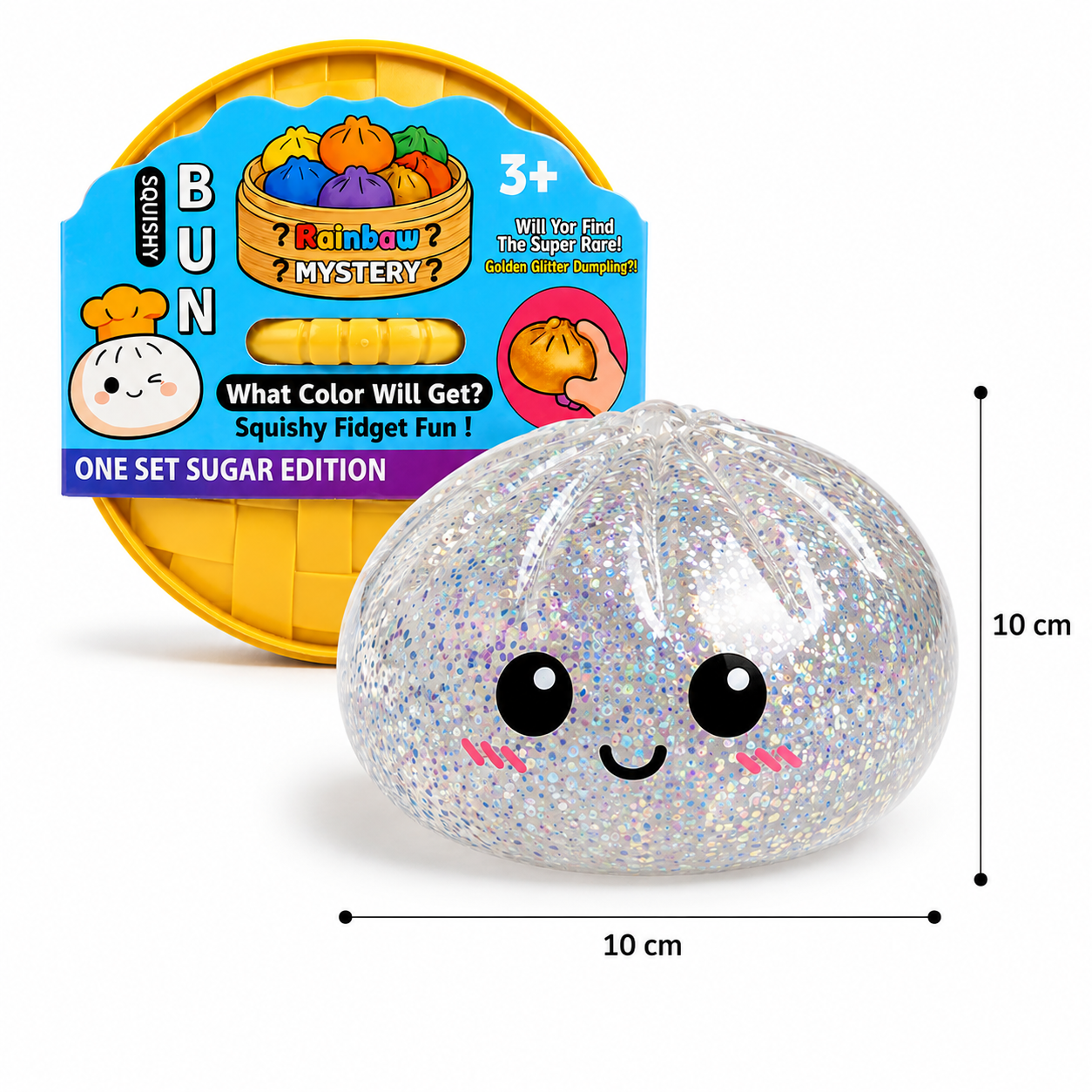 PACK 2 DUMPLINGS RAINBOW SURPRISE SQUISHY ANTIESTRES COLOR SORPRESA - 2