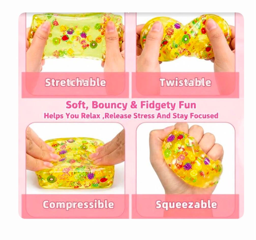 PACK 6 SQUISHY ANTIESTRES SENSORIALES SUAVES MANTEQUILLA Y CUBO TIPO NEE DOH - 6
