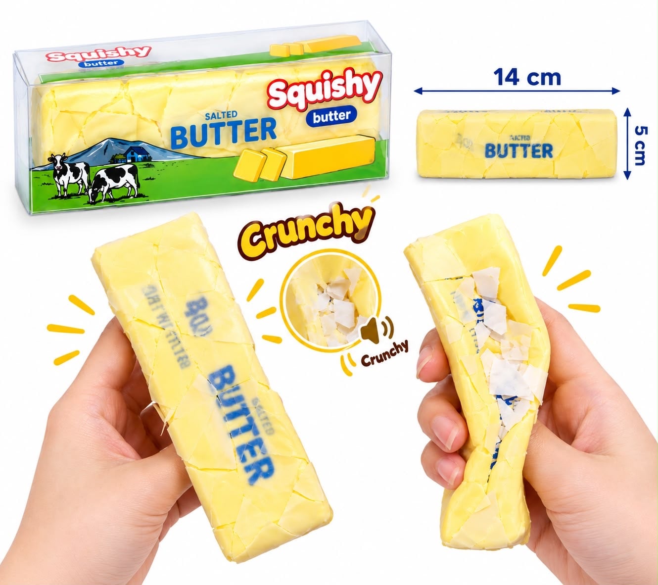 SQUISHY MANTEQUILLA CON CUBIERTA DE CERA WAX ANTIESTRES - 2