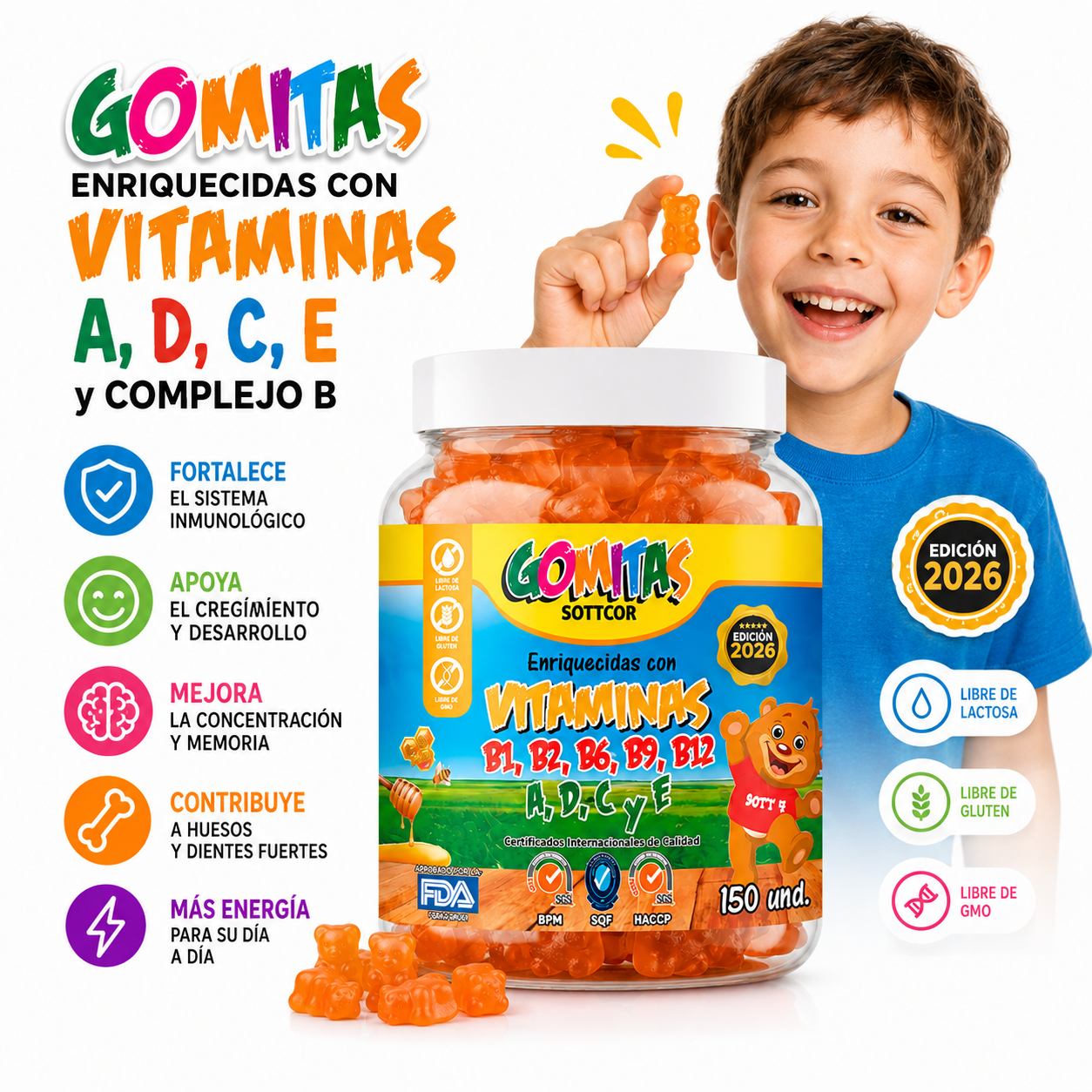 MULTIVITAMINAS NIÑOS 150 UND - 2