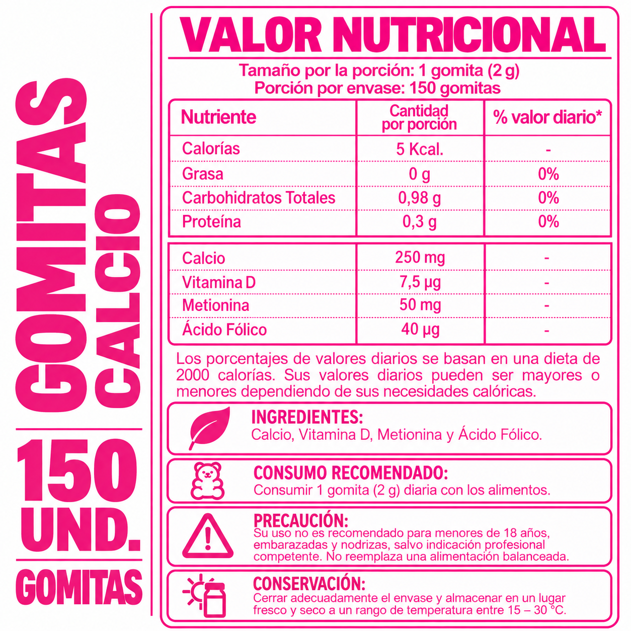 PACK 3 GOMITAS CALCIO PARA ADULTOS 450 GOMITAS SOTTCOR LABS - 2