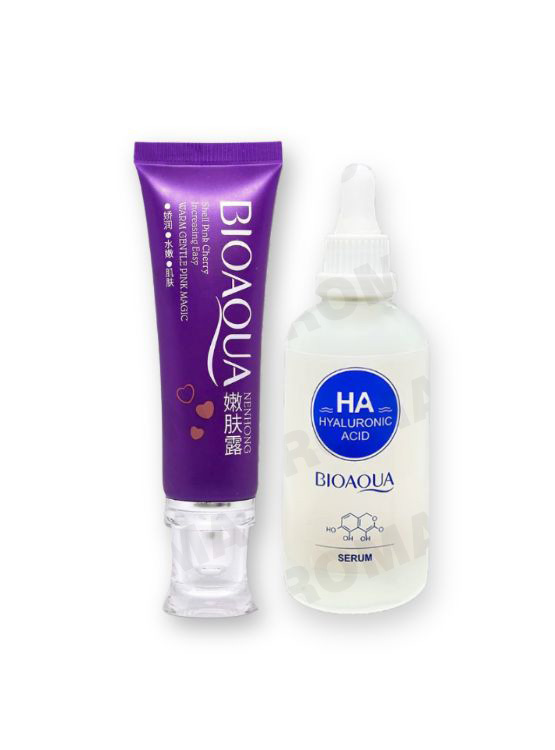 CREMA BLANQUEADORA DE ZONAS + SERUM DE ÁCIDO HIALURÓNICO - 1