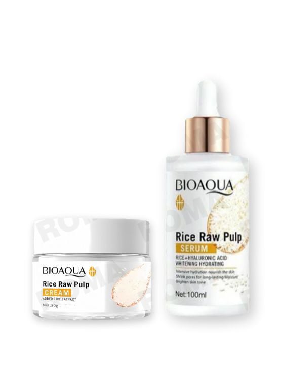 PACK CREMA ACLARANTE Y SERUM DE ARROZ CON ÁCIDO HIALURONICO - 1