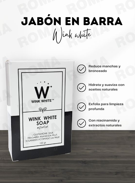 JABÓN EN BARRA WINK WHITE 80G - 3