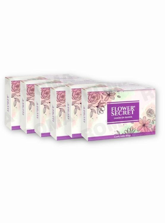 PACK 6 JABONES EN BARRA AROMA NEUTRO 540G FLOWER SECRET - 1