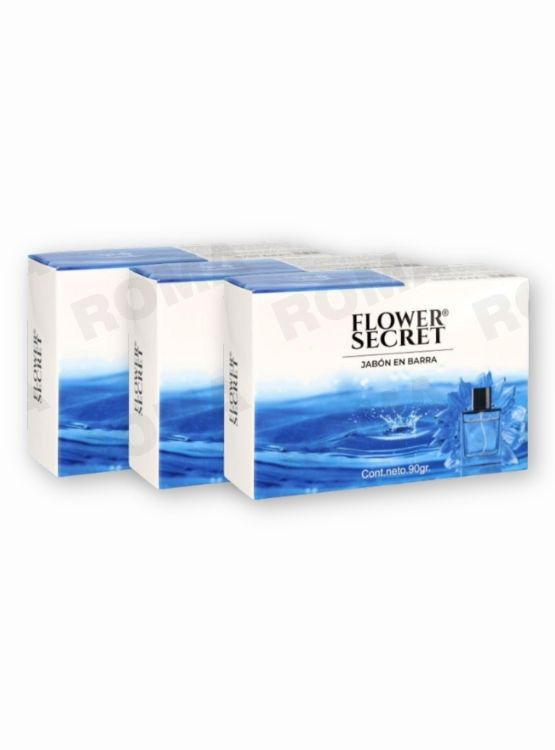 PACK 3 JABONES EN BARRA AROMA A PERFUME 270G FLOWER SECRET - 1