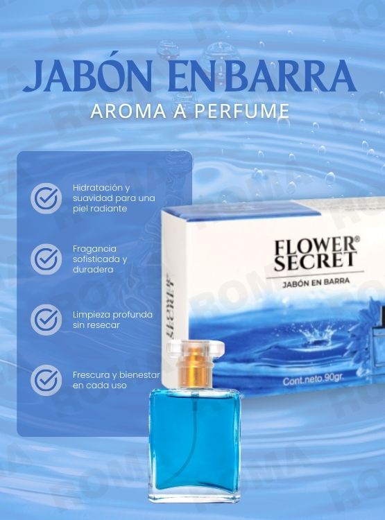 PACK 3 JABONES EN BARRA AROMA A PERFUME 270G FLOWER SECRET - 3