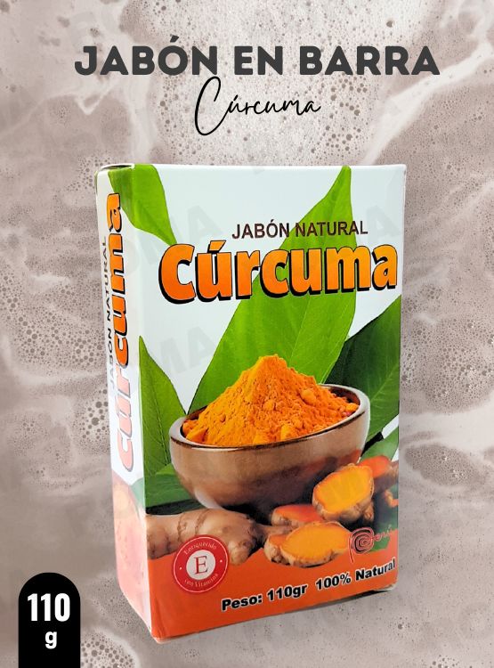 JABÓN EN BARRA DE CÚRCUMA 110G - 2