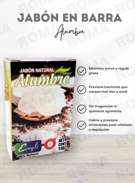 JABÓN EN BARRA DE ALUMBRE 110G - 3
