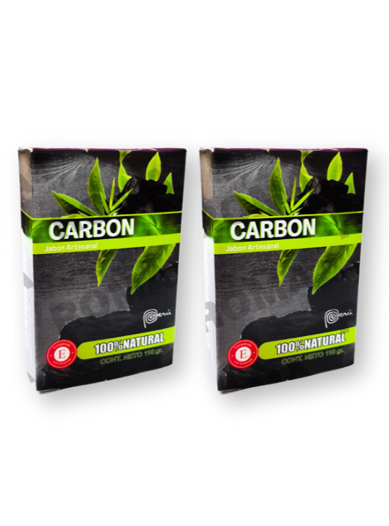 PACK 2 JABONES EN BARRA DE CARBĂN ACTIVADO 220G - 1