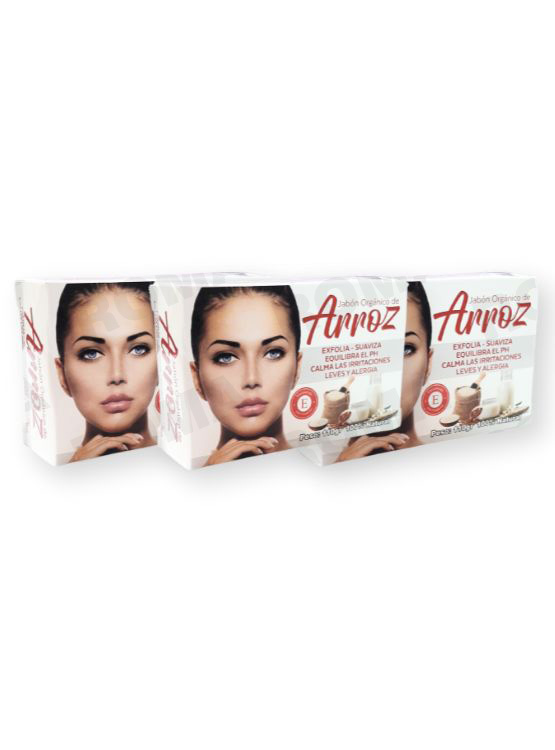 PACK 3 JABONES EN BARRA DE ARROZ 330G - 1