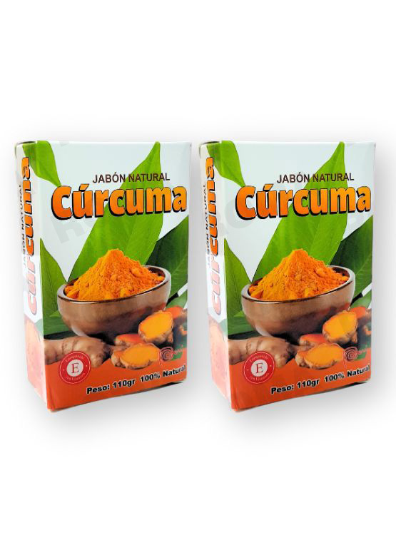 PACK 2 JABONES EN BARRA DE CÚRCUMA 220G - 1