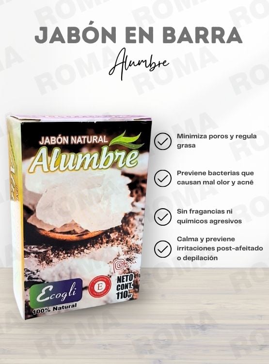PACK 2 JABONES EN BARRA DE ALUMBRE 220G - 3