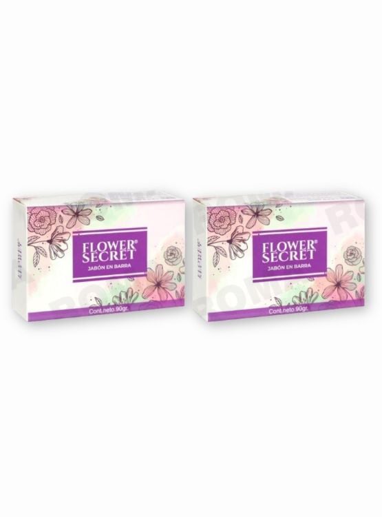 PACK 2 JABONES EN BARRA AROMA NEUTRO 180G FLOWER SECRET - 1