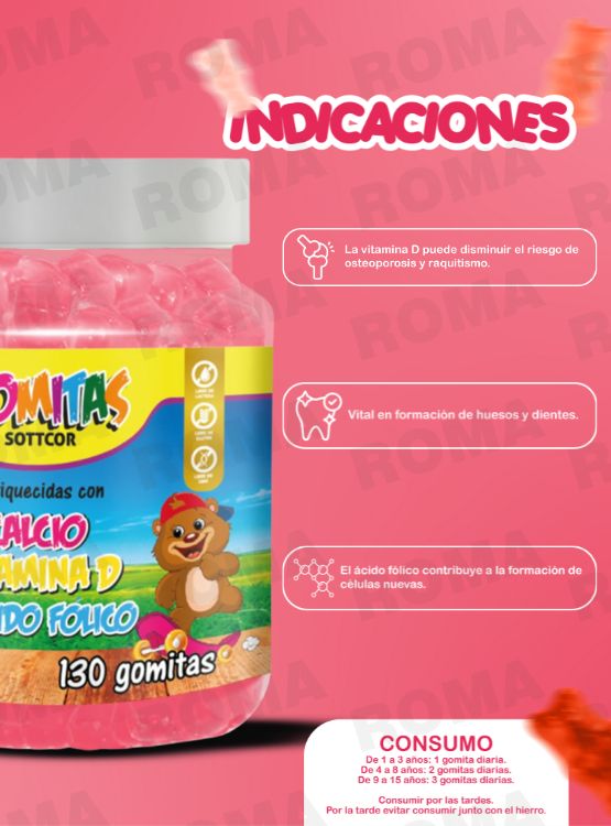 PACK 2 GOMITAS CALCIO NIÑOS 130UND + COLAGENO ADULTOS 130UND - 2